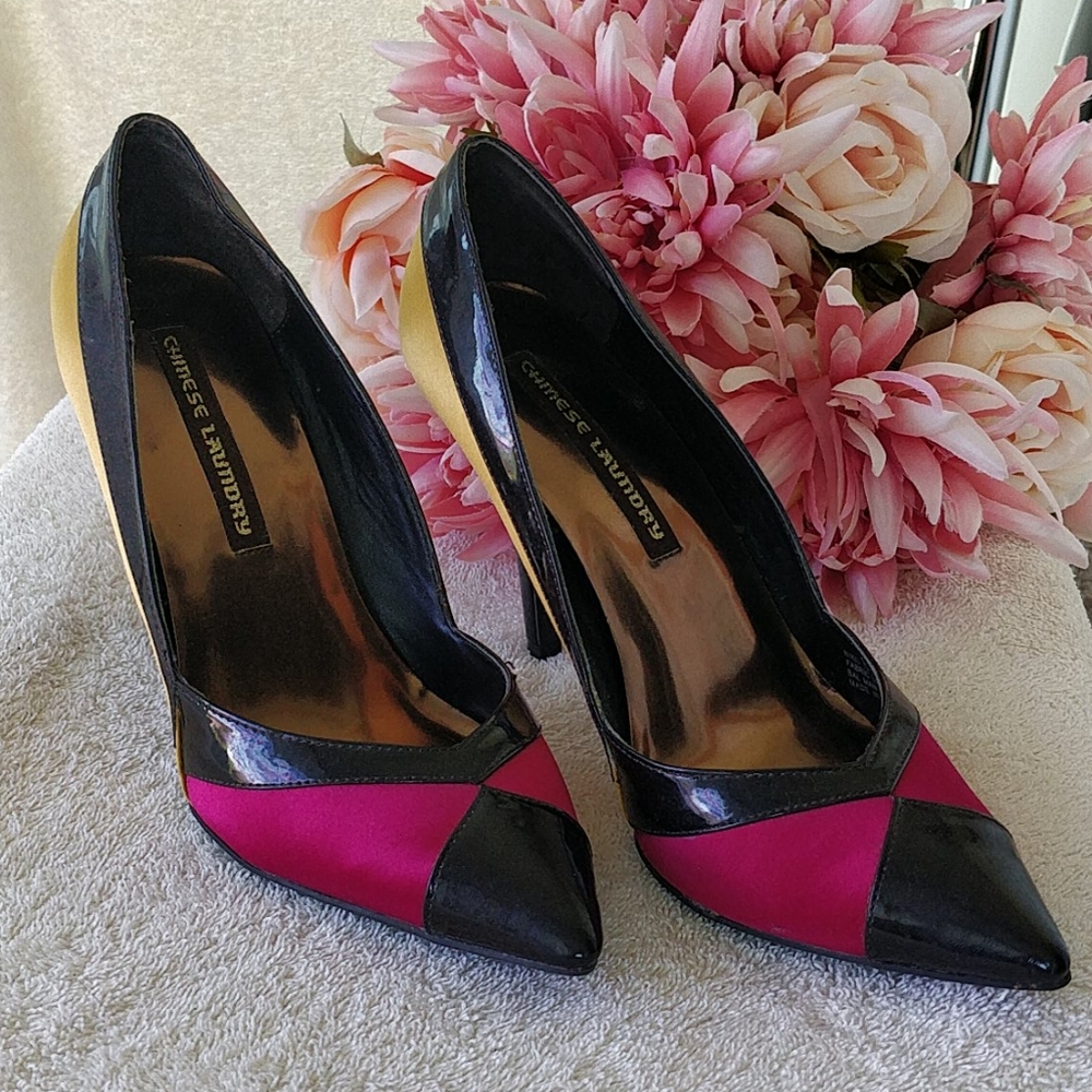 Chinese Laundry Color Blocked Heels